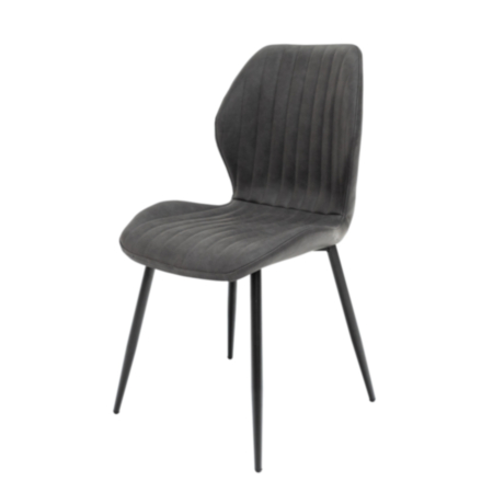 Sheldon Dining Chair - Charcoal PU