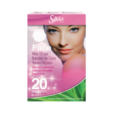 Silkia Face Wax Strips - 20 Pack