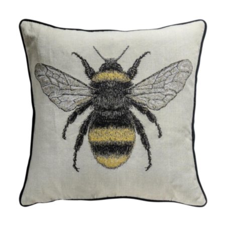 Bee Tapestry Cushion Ochre 430 x 430mm