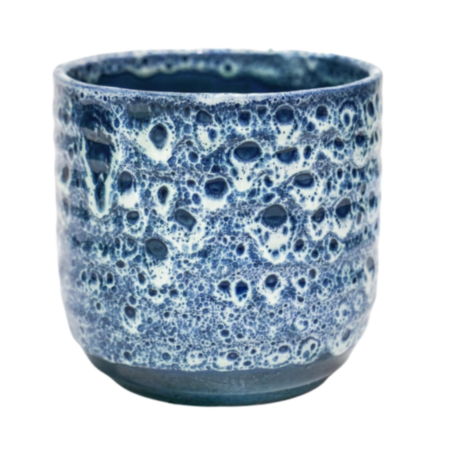 Ivyline Sapphire Reactive Glaze Planter 18cm