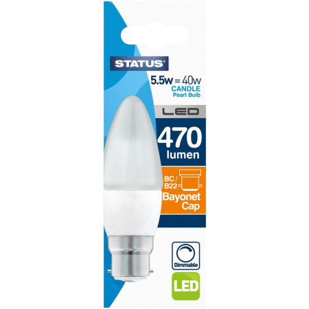 Status 40w Dimmable LED Candle Bulb
