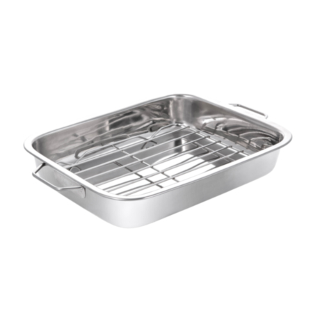 Supreme 30cm x 22cm Stainless Steel Roaster & Rack