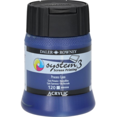 Daler-Rowney System3 250 Screen Paint Process Cyan