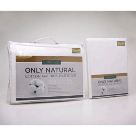 Slumberfleece Only Natural Cotton Mattress Protector - King