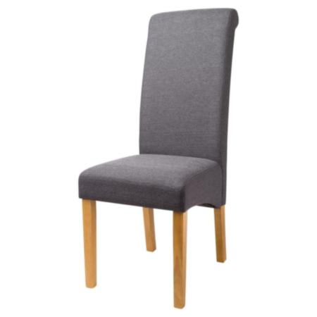 Trent/London Dining Chairs Steel Fabric - Pair