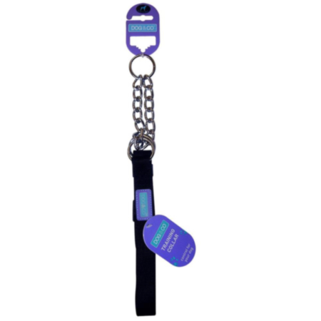 Dog & Co - Nylon Black Training Collar - 1" x 18-24" 