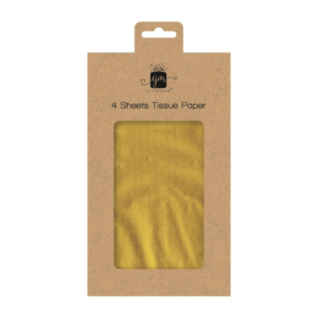 Tissue Paper Gold 4 Sheets