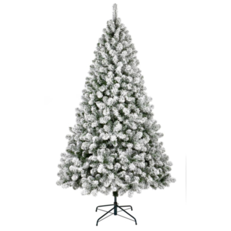 150cm Flocked Woodcote Spruce