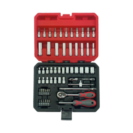 58Pc 1/4Inch  D Socket Set