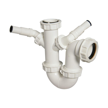 Floplast TW477 40X76mm Double Nozzle Appliance Trap