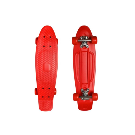 22.5" X 6" Retro Skateboard - Red