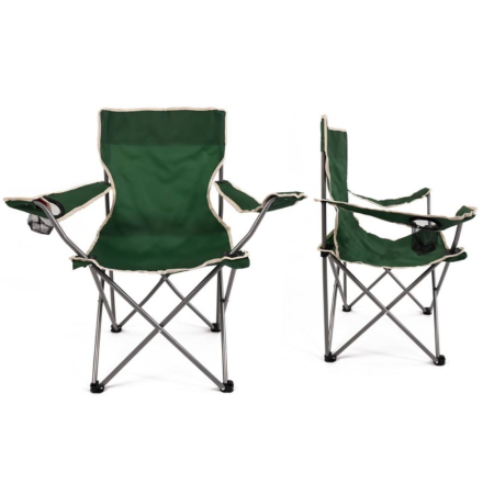 Captains Chair With Cup Holder - Green