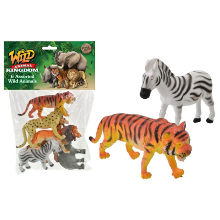 4" Wild Animal Figures - 6 Piece