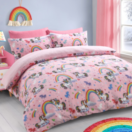 Velosso Teddy Duvet Set - Unicorn (Single)