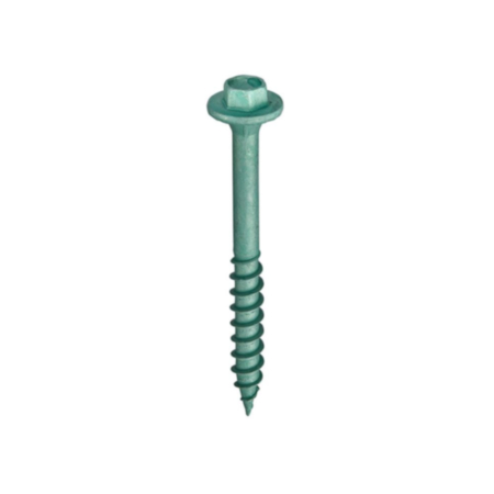 Green Timberdrive Screws 7mm x 100mm 25 Pack