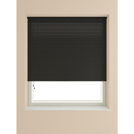 120cm x 160cm Drop 25mm ALU Slat Venetian Blind Black