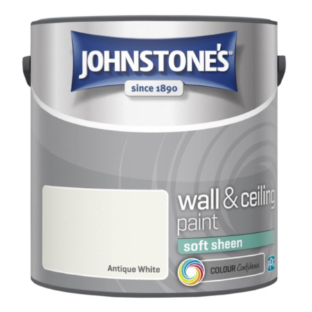 Johnstone's Wall & Ceiling Paint Soft Sheen Antique White 2.5L