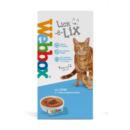 Webbox Lick-e-Lix Yoghurt Treats - Liver (x5)