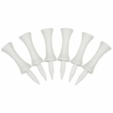 Plastic Castle Tees White (20 Pcs)