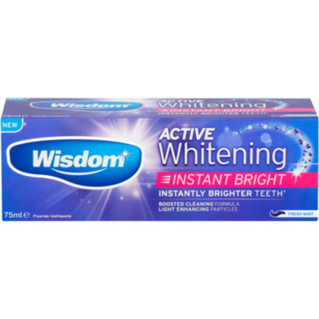 Wisdom Active Whitening Instant Toothpaste 75ml