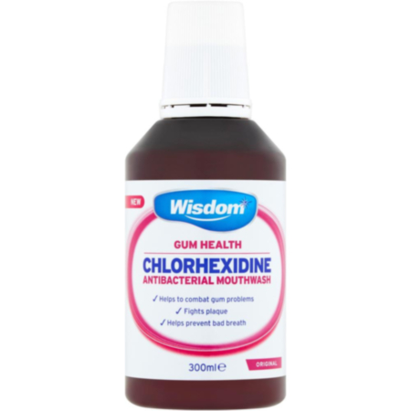 Wisdom Chlorhexidine Alcohol Original Mouthwash 300ml