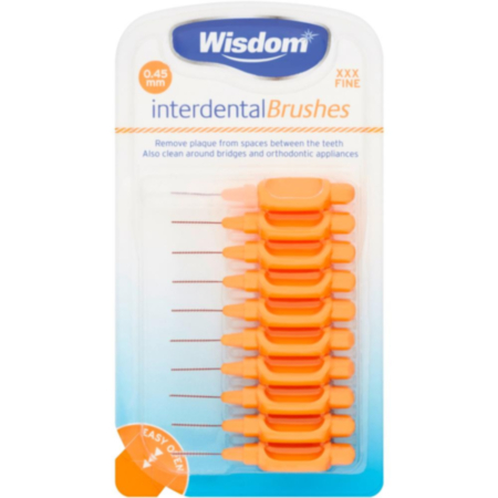 Wisdom Interdental Brush Orange 0.45 10 pack