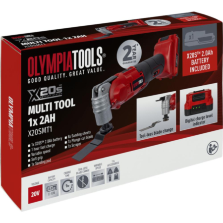 X20SMT1 X20S™ Multi-Tool 20V 1 x 2.0Ah Li-ion