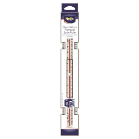 Helix 30cm Triangular Scale Ruler