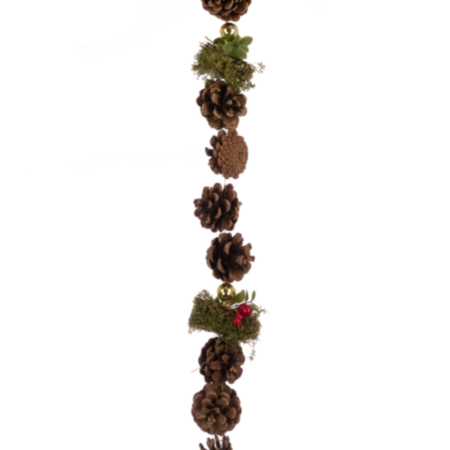 Christmas Pinecone and Berry Garland (150cm)