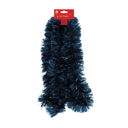 Tinsel Decoration | 2m Chunky - Navy Blue