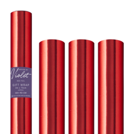 Gift Wrap | 3m Roll - Red Foil