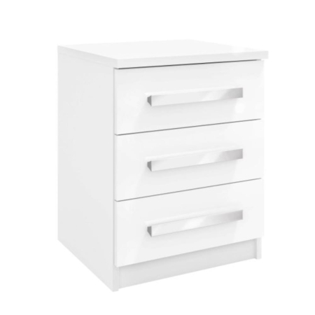 Aspen 3 Drawer Bedside Table