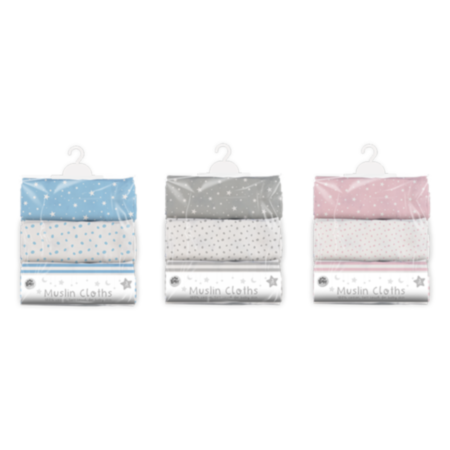 Muslin Cloths 3pk