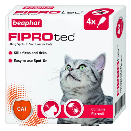 FIPROtec Spot On Cat - 4 Pipettes