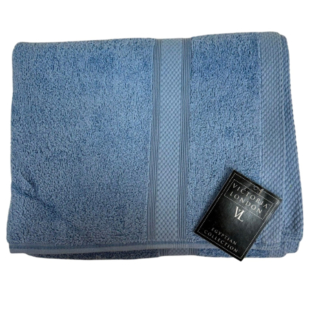 Victoria Bath Towel - Blue 500gsm