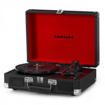 Crosley Cruiser Plus Deluxe Portable Turntable With Bluetooth Out - Black