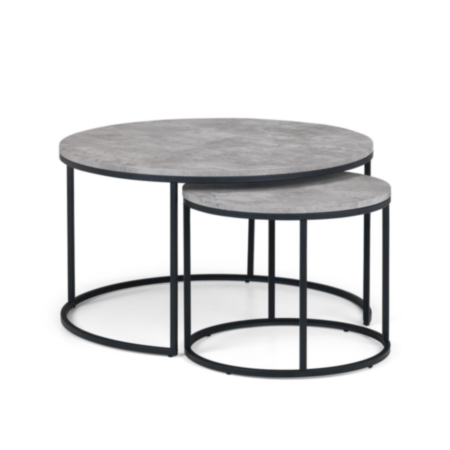 Staten Concrete Round Nesting Coffee Table