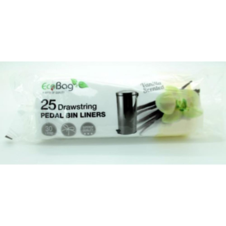 Ecobag Drawstring Pedal Bin Liner Scented - 25 Pack