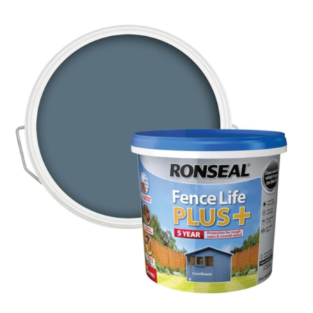 Ronseal Fencelife Plus Paint Cornflower 5L