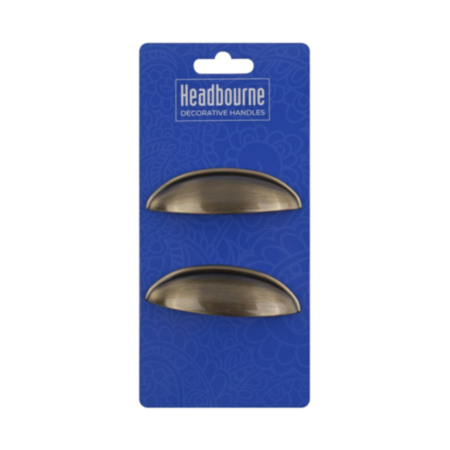 Antique Brass Metal Shaker Pull Handles - 88mm (2 Pack)