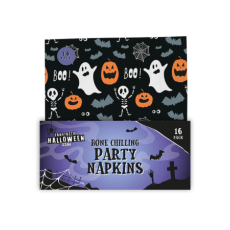 Halloween Printed 2-Ply Napkins 16pk - Kids