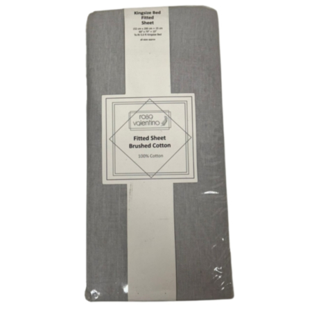 Rosa Valentino Brushed Cotton Fitted Sheet - King (Assorted)