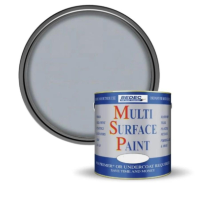 Bedec Multi Surface Paint Soft Matt Light Grey 750ml