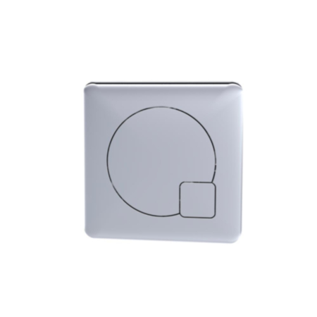 Nuie Square Dual Flush Chrome Push Button