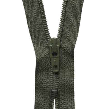 YKK Nylon Dress and Skirt Zip - Khaki (46cm)
