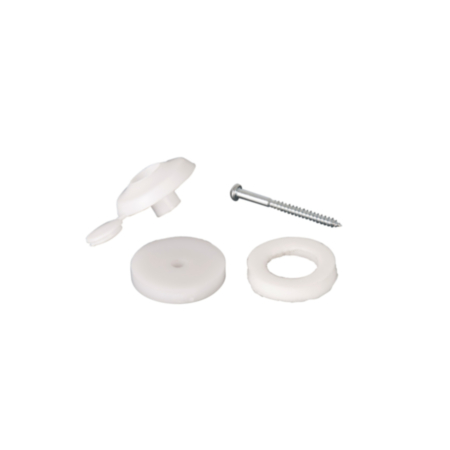 16Mm White Super Fixing Buttons (Pk10)