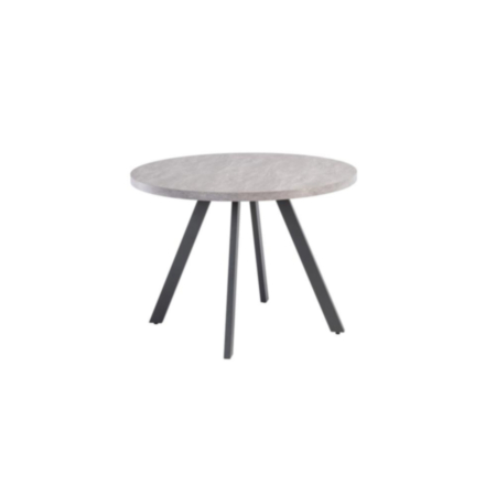 Rimini 1.07m Round Dining Table - Light Grey
