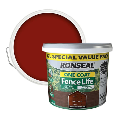 Ronseal One Coat Fencelife Red ceder 5lt