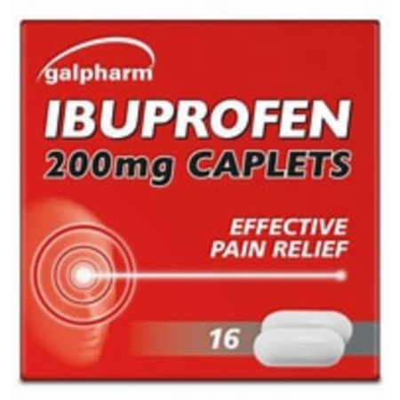 Galpharm Ibuprofen Caplets - 200mg
