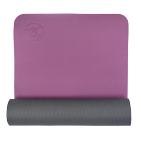 Evolution Plus Yoga Mat With Carry Strap Aubergine/Grey